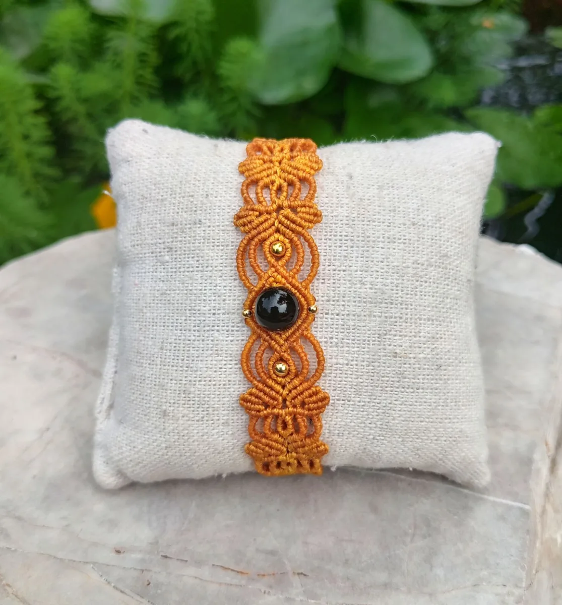 Bracelet macramé Onyx