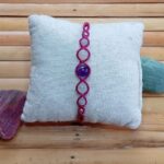 Bracelet macramé Améthyste et Pierre de Lune