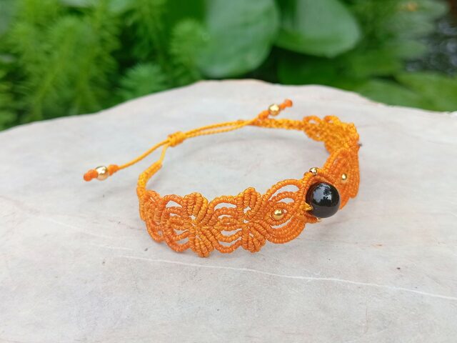 Bracelet macramé Onyx – Image 3
